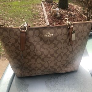 Coach brown logo Coach bag